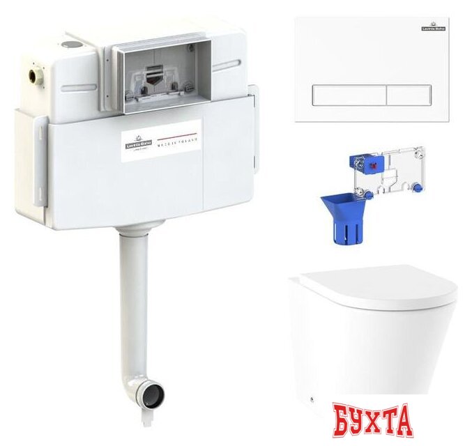 Унитаз приставной Lavinia Boho Relfix Biore 5 в 1 87060229 (белый пластик) 1