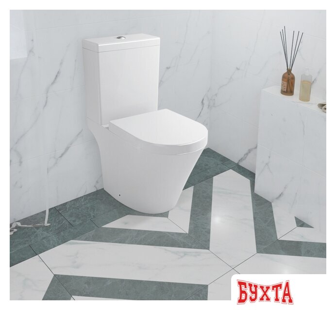 Унитаз напольный Lavinia Boho Biore 33040010 (бачок, чаша, пневмокрышка) 4