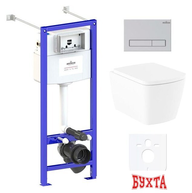 Унитаз подвесной Lavinia Boho Relfix Aveo Rimless 6 в 1 77050207 (матовый пластик)