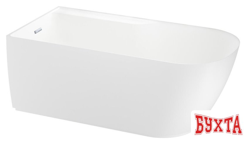 Ванна Wellsee Camellia 2.0 167x82 236201001 (отдельностоящая ванна (левая) белый глянец, экран, ножки, сифон-автомат хром) 1