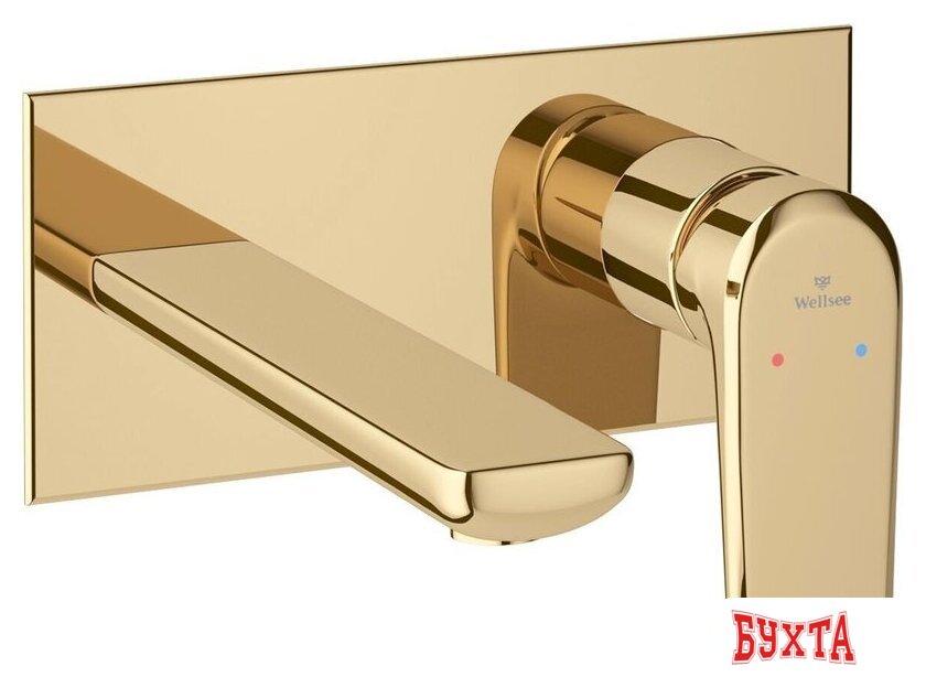 Смеситель Wellsee ICON! for life 182313001, встраиваемый (золотой)