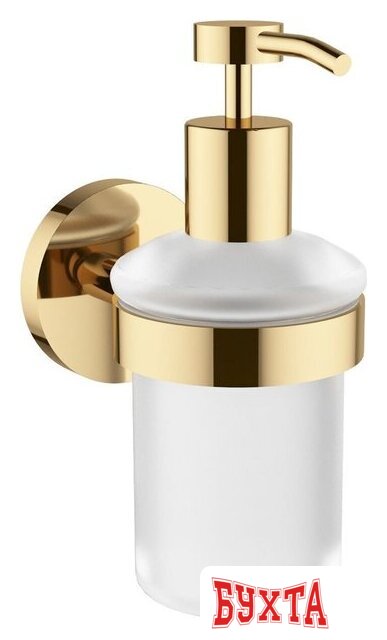 Дозатор для жидкого мыла Wellsee Finishing Touch 182513000 с держателем (золотой) 1