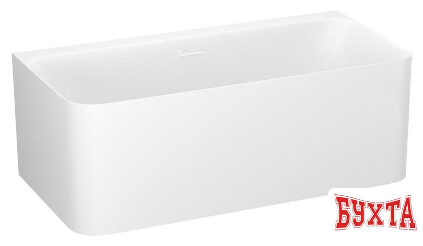 Ванна Wellsee Clermont 150x73 28260102R (пристенная ванна белый глянец, экран, ножки, сифон-автомат глянцевый белый) 2