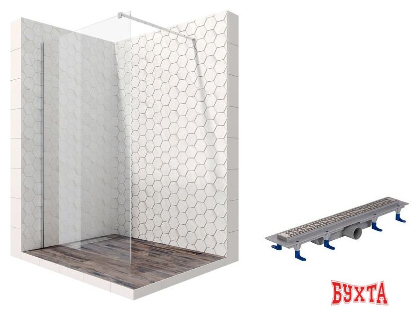 Душевая стенка Ambassador Set 15031104-ST7 1