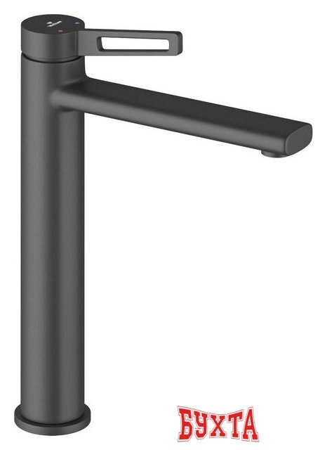 Смеситель Wellsee ONCE! and forever 182407000, отдельностоящий (матовый черный)