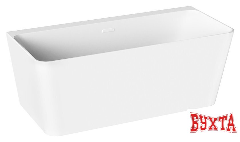Ванна Wellsee Bromance 170x78 231601002 (пристенная ванна белый глянец, экран, ножки, сифон-автомат глянцевый белый) 2