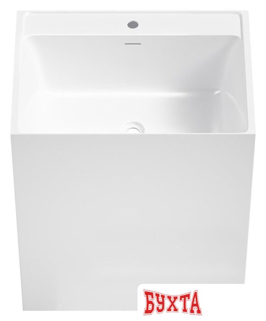 Умывальник Wellsee Doux 230501000 (отдельностоящий, с отверстием под смеситель, цвет глянцевый белый) 2