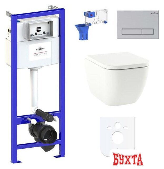 Унитаз подвесной Lavinia Boho Relfix One Compacto 7 в 1 87040063 (матовый пластик)