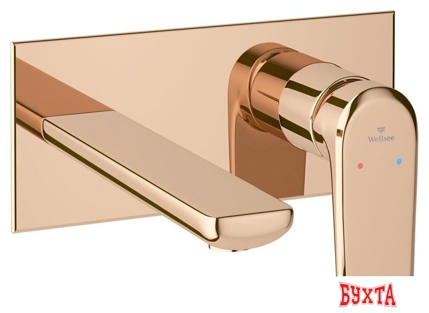 Смеситель Wellsee ICON! for life 182314001, встраиваемый (розовое золото)