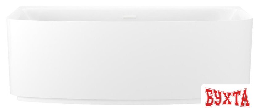 Ванна Wellsee Ground Breaking 170x80 28770102R (пристенная ванна белый глянец, экран, ножки, сифон-автомат глянцевый белый)