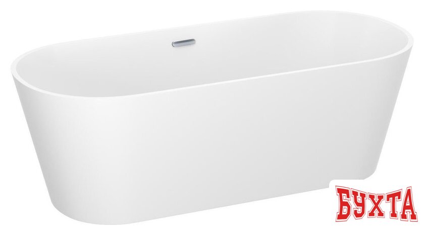 Ванна Wellsee Shell 140x70 28170101R (отдельностоящая ванна белый глянец, экран, ножки, сифон-автомат хром) 2