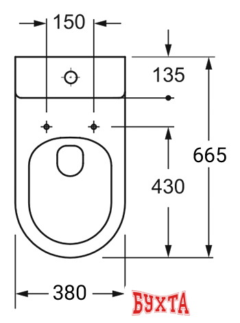 Унитаз напольный Lavinia Boho Elegant Rimless 3308002R (бачок, чаша, пневмокрышка) 2