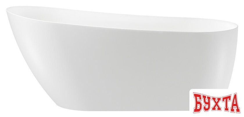 Ванна Wellsee Paradise Story 180x80 236602003 (отдельностоящая ванна белый глянец, экран, ножки, сифон-автомат матовый черный)