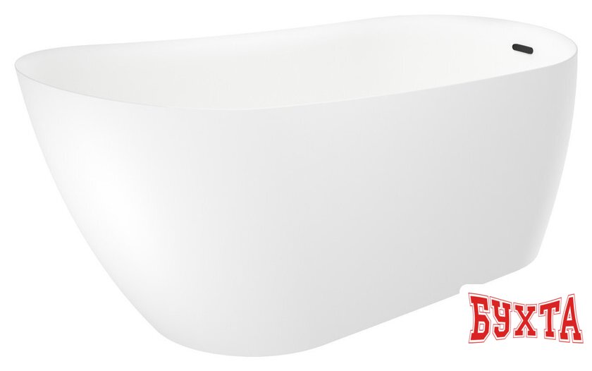 Ванна Wellsee Paradise Story 180x80 236602003 (отдельностоящая ванна белый глянец, экран, ножки, сифон-автомат матовый черный) 2