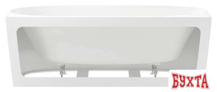 Ванна Wellsee Belle Spa 2.0 170x75 235804004 (пристенная ванна белый глянец, экран, каркас, сифон-автомат золото) 3