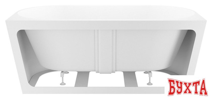 Ванна Wellsee Excellence Pro 140x70 28760104R (пристенная ванна белый глянец, экран, ножки, сифон-автомат золото) 3