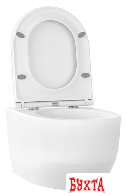 Унитаз подвесной Wellsee Croquis RimFree 182611001 (чаша, пневмокрышка, глянцевый белый) 2