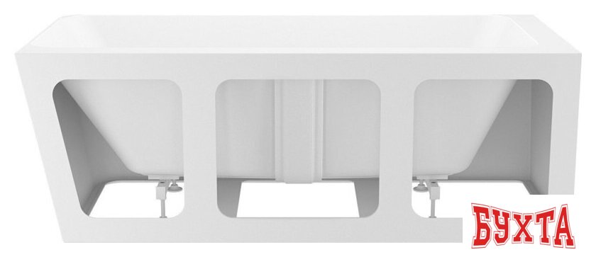 Ванна Wellsee Bromance 170x78 23160402R (пристенная ванна (левая) белый глянец, экран, ножки, сифон-автомат глянцевый белый) 3