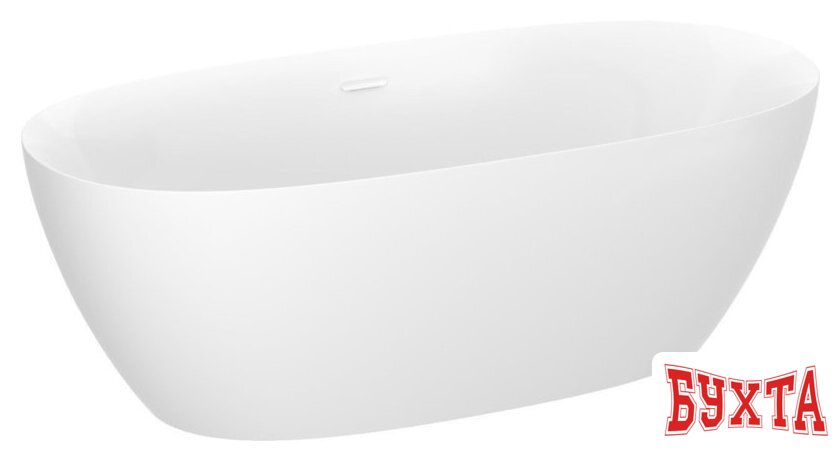 Ванна Wellsee Bliss 170x80 28820102R (отдельностоящая ванна белый глянец, экран, ножки, сифон-автомат глянцевый белый) 2