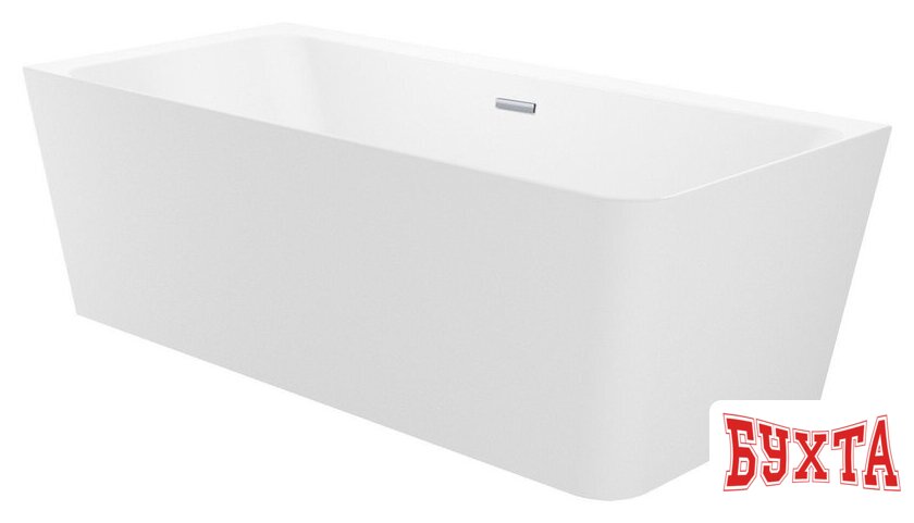 Ванна Wellsee Bromance 170x78 23160401R (пристенная ванна (левая) белый глянец, экран, ножки, сифон-автомат хром) 2