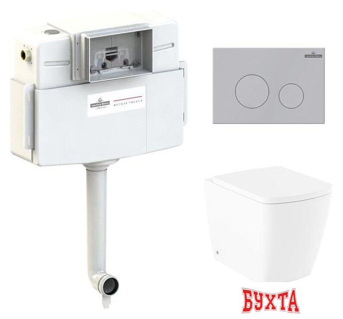 Унитаз приставной Lavinia Boho Relfix Aveo Rimless 4 в 1 77060259 (матовый пластик)