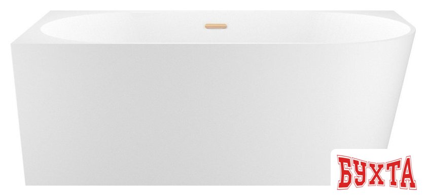 Ванна Wellsee Excellence Pro 180x80 28760804R (пристенная ванна (левая) белый глянец, экран, ножки, сифон-автомат золото)