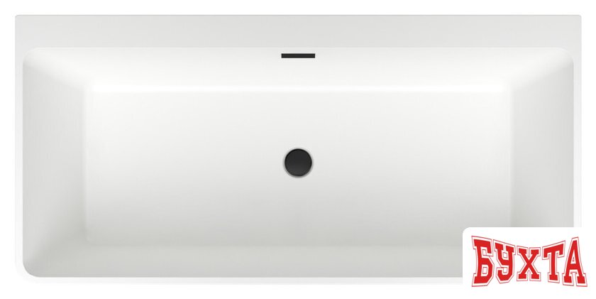 Ванна Wellsee Graceful Pro 168x80 230903003 (отдельностоящая ванна белый глянец, экран, ножки, сифон-автомат матовый черный) 4