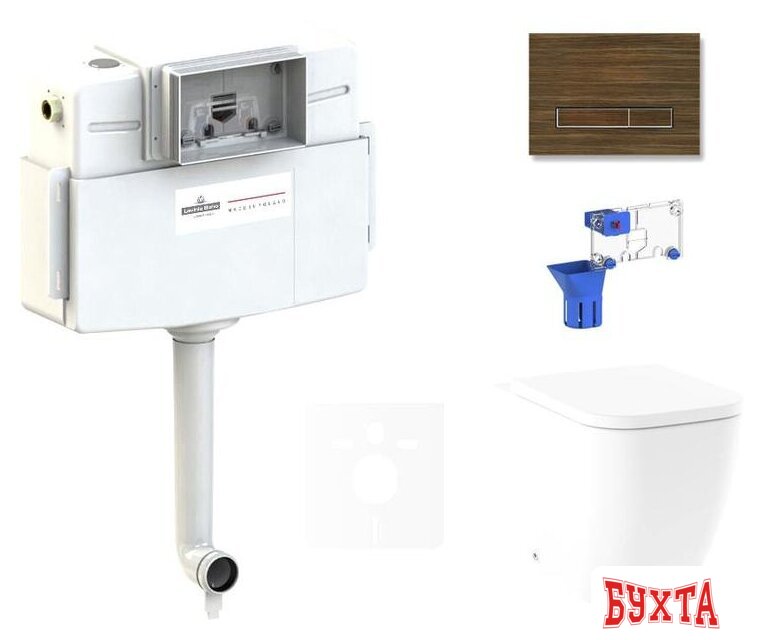 Унитаз приставной Lavinia Boho Relfix One 5 в 1 87551018 (венге пластик) 1