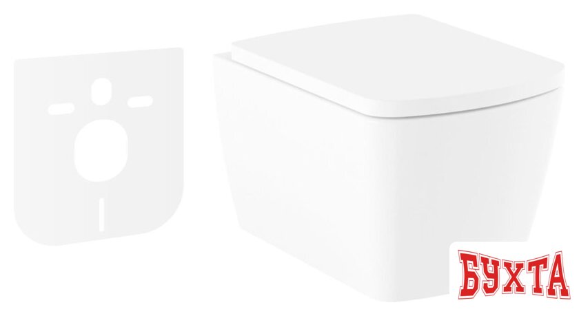 Унитаз подвесной Lavinia Boho Aveo Rimless 21010008 (чаша, пневмокрышка, шум-я)