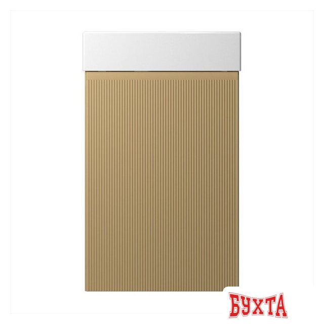 Мебель для ванных комнат Wellsee Тумба под умывальник 2 в 1 WC Area 221803001 (тумба/матовый бежевый, раковина/глянцевый белый, без ножек) 2