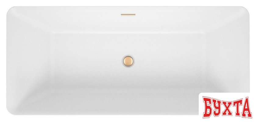 Ванна Wellsee Cute Twin S 168x75 23830104R (отдельностоящая ванна белый глянец, экран, ножки, сифон-автомат золото) 4