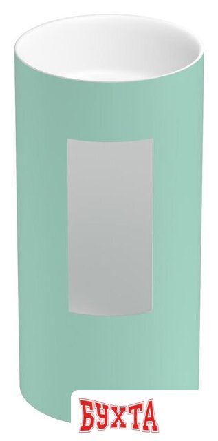 Умывальник Wellsee Chalice Perfection 230620000 (отдельностоящий, без отверстия под смеситель, цвет матовый светло-зеленый/глянцевый белый) 3