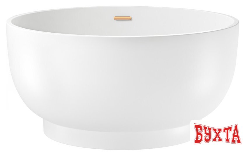 Ванна Wellsee Crepe de France 130x130 236701004 (отдельностоящая ванна белый глянец, экран, ножки, сифон-автомат золото)