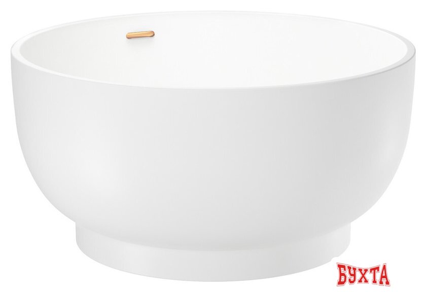 Ванна Wellsee Crepe de France 130x130 236701004 (отдельностоящая ванна белый глянец, экран, ножки, сифон-автомат золото) 2