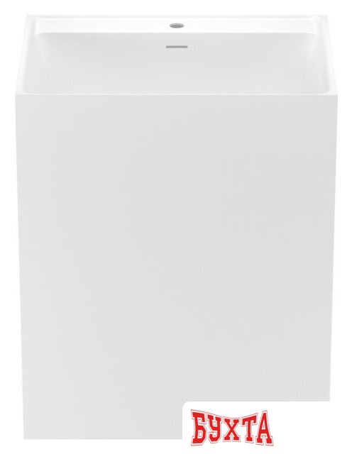 Умывальник Wellsee Doux 230502000 (отдельностоящий, с отверстием под смеситель, цвет матовый белый)