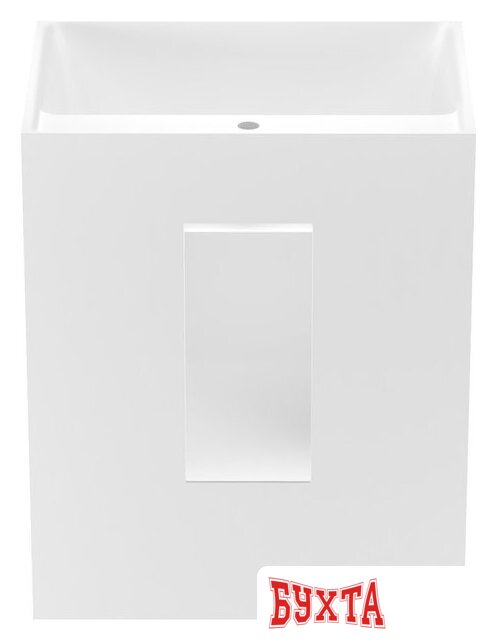 Умывальник Wellsee Doux 230502000 (отдельностоящий, с отверстием под смеситель, цвет матовый белый) 3