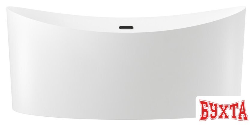 Ванна Wellsee Cerulean 174x80 231001003 (отдельностоящая ванна белый глянец, экран, ножки, сифон-автомат матовый черный)