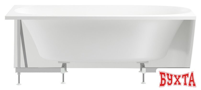 Ванна Wellsee Belle Spa 2.0 160x75 235802001 (пристенная ванна (левая) белый глянец, экран, каркас, сифон-автомат хром) 3