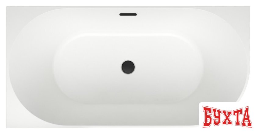 Ванна Wellsee Belle Spa 150x75 235701003 (пристенная ванна (левая) белый глянец, экран, каркас, сифон-автомат матовый черный) 4