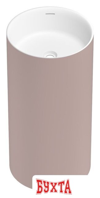 Умывальник Wellsee Chalice Perfection 230623000 (отдельностоящий, без отверстия под смеситель, цвет матовый светло-розовый/глянцевый белый) 2