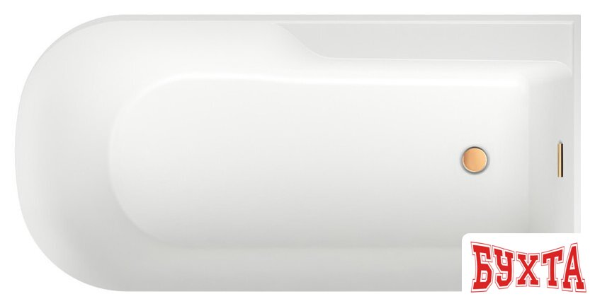 Ванна Wellsee Camellia 2.0 167x82 236202004 (отдельностоящая ванна (правая) белый глянец, экран, ножки, сифон-автомат золото) 4