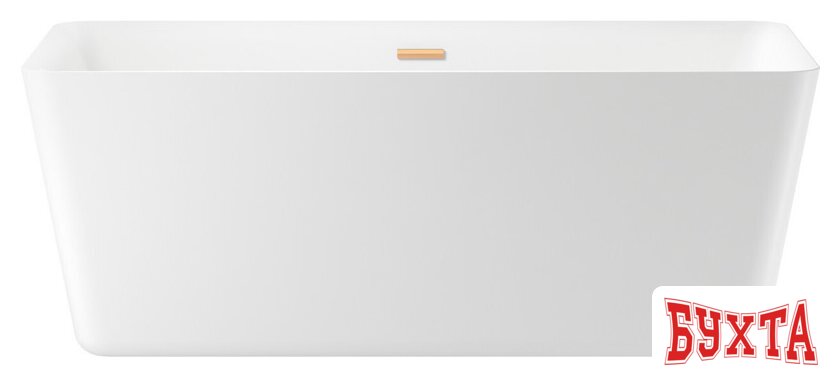 Ванна Wellsee DeSire 159,5x77 231501004 (отдельностоящая ванна белый глянец, экран, ножки, сифон-автомат золото)