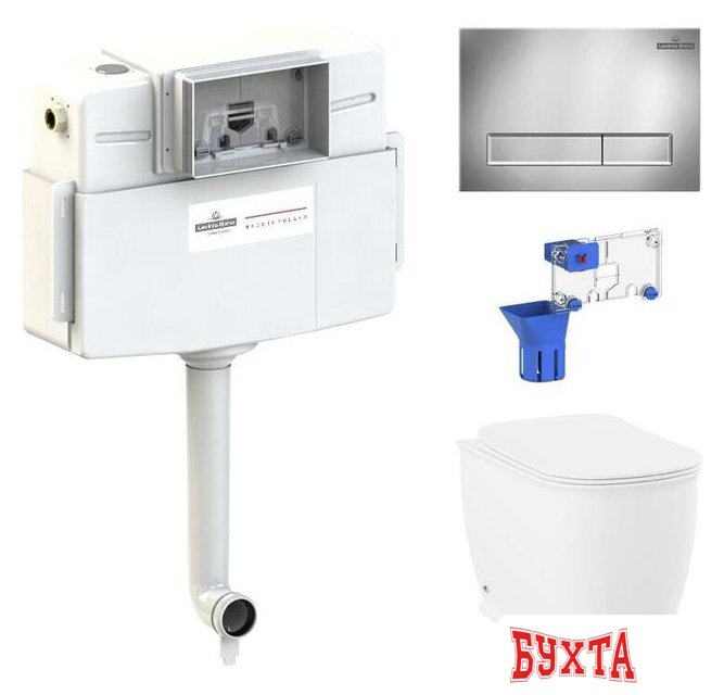 Унитаз приставной Lavinia Boho Relfix Bell Pro 5 в 1 87060206 (хром пластик)