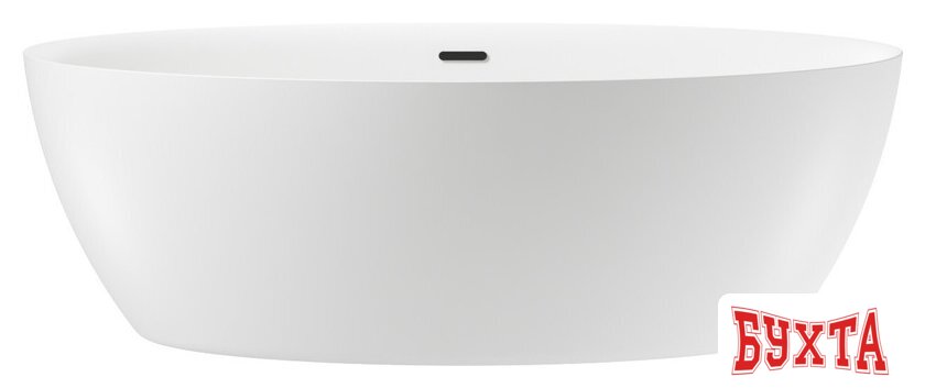 Ванна Wellsee Grand Prix 186x88,5 235601003 (отдельностоящая ванна белый глянец, экран, ножки, сифон-автомат матовый черный)