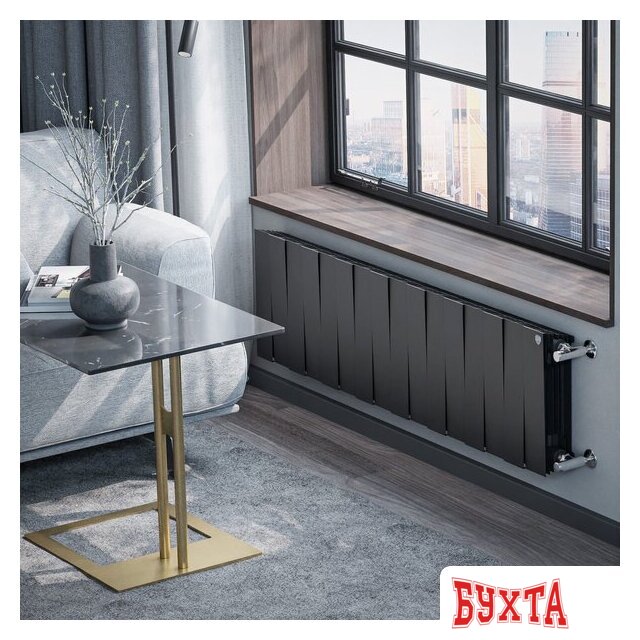 Биметаллический радиатор Royal Thermo PianoForte 300 Черный - 16 секций 5