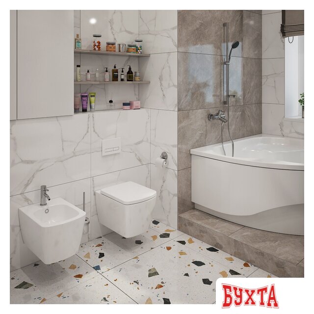 Инсталляция для унитаза Lavinia Boho Relfix 5 в 1 77020050 (белое стекло) 5