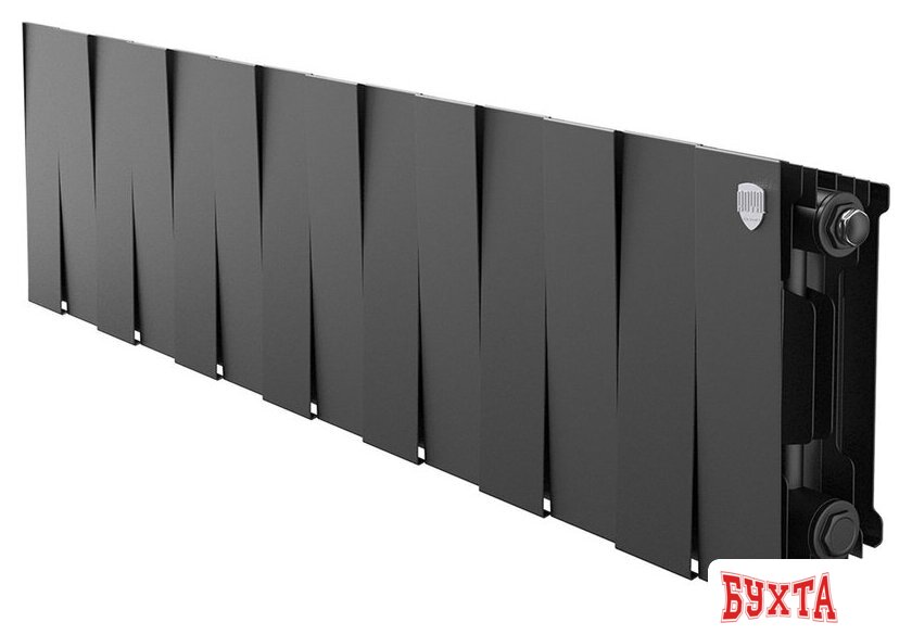 Биметаллический радиатор Royal Thermo PianoForte 200 Черный- 14 секций