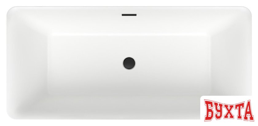 Ванна Wellsee DeSire 167,5x78 231502003 (отдельностоящая ванна белый глянец, экран, ножки, сифон-автомат матовый черный) 4