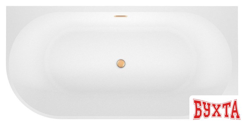 Ванна Wellsee Excellence Pro 140x70 28760904R (пристенная ванна (правая) белый глянец, экран, ножки, сифон-автомат золото) 4