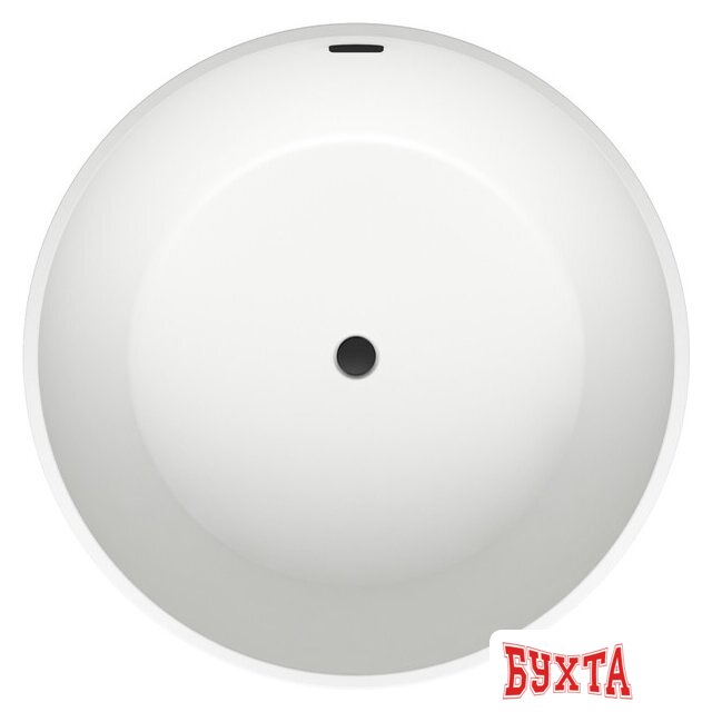 Ванна Wellsee Crepe de France 130x130 236701003 (отдельностоящая ванна белый глянец, экран, ножки, сифон-автомат матовый черный) 3